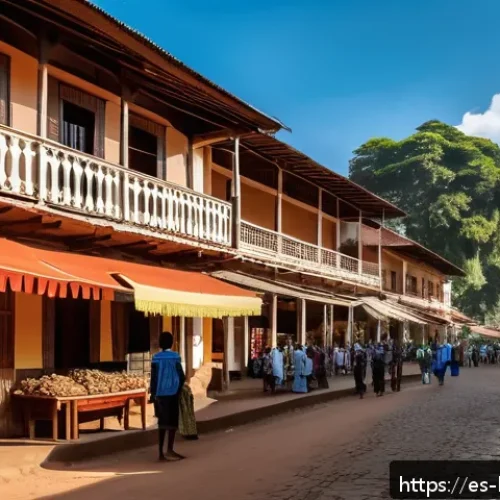 부룬디 주요 도시 탐방 - A vibrant street scene in Gitega, Burundi&rsquo;s cultural capital, featuring well-preserved Belgian colon...